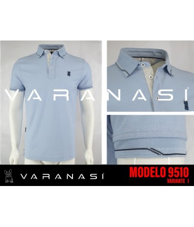 PLAYERA TIPO POLO CABALLERO VARANASI