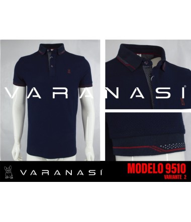 PLAYERA TIPO POLO CABALLERO VARANASI