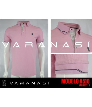 PLAYERA TIPO POLO CABALLERO VARANASI