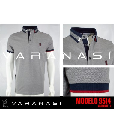 PLAYERA TIPO POLO CABALLERO VARANASI
