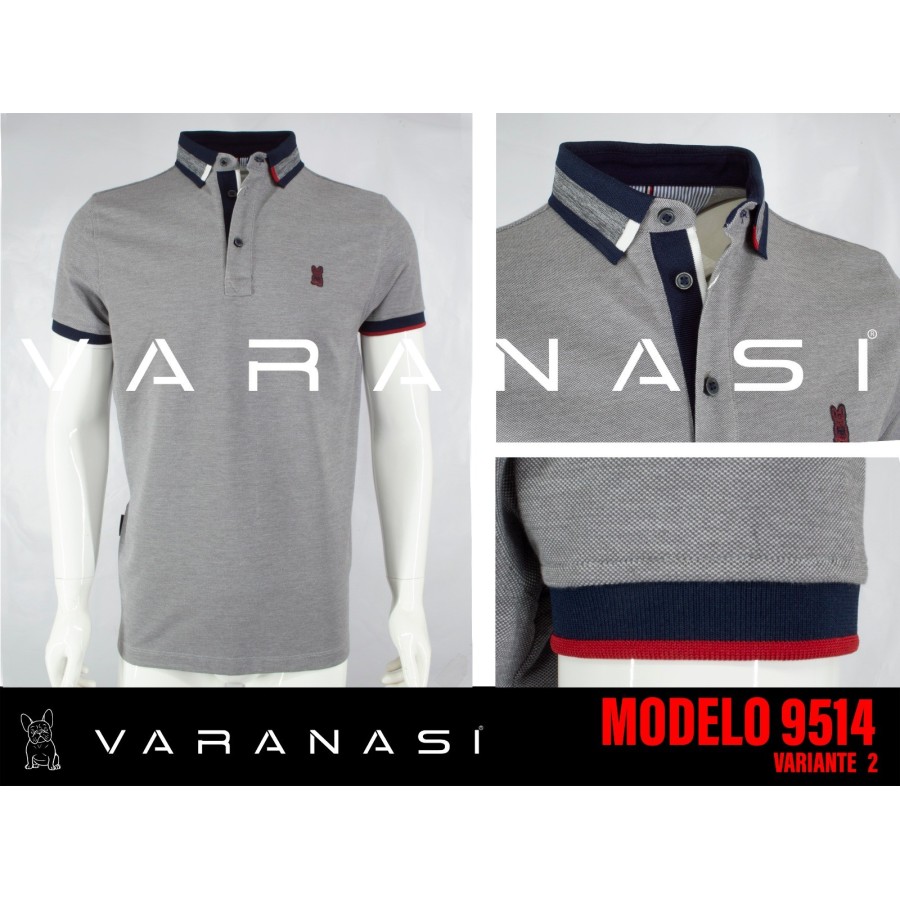 PLAYERA TIPO POLO CABALLERO VARANASI PLAYERA TIPO POLO CABALLERO VARANASI