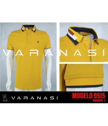 PLAYERA TIPO POLO CABALLERO VARANASI
