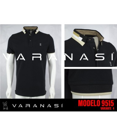 PLAYERA TIPO POLO CABALLERO VARANASI
