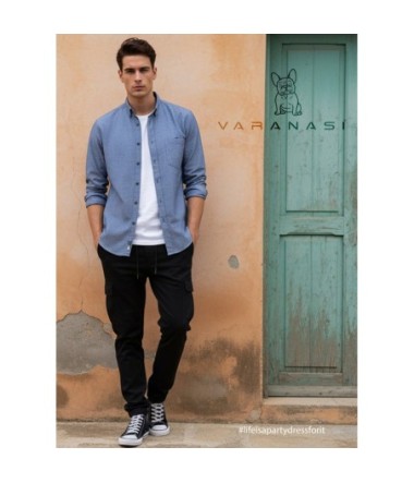 CAMISA CABALLERO MANGA LARGA VARANASI