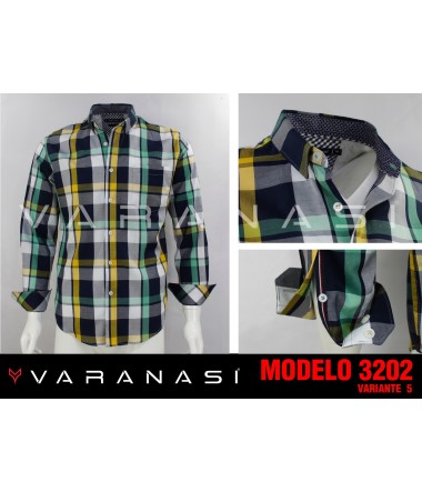 CAMISA CABALLERO MANGA LARGA VARANASI