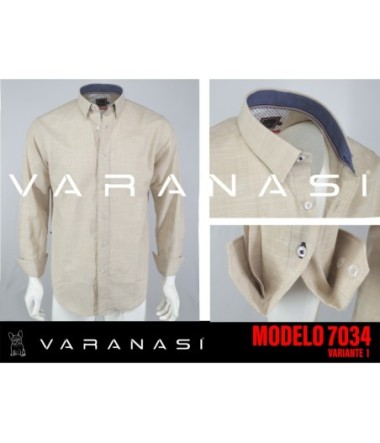 CAMISA CABALLERO MANGA LARGA VARANASI