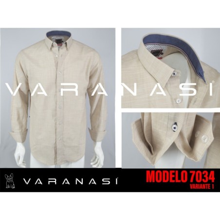 CAMISA CABALLERO MANGA LARGA VARANASI
