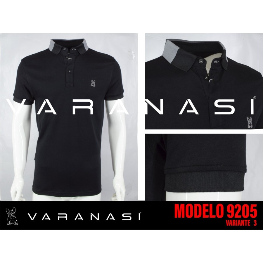 PLAYERA TIPO POLO CABALLERO VARANASI