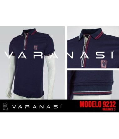 PLAYERA TIPO POLO CABALLERO VARANASI