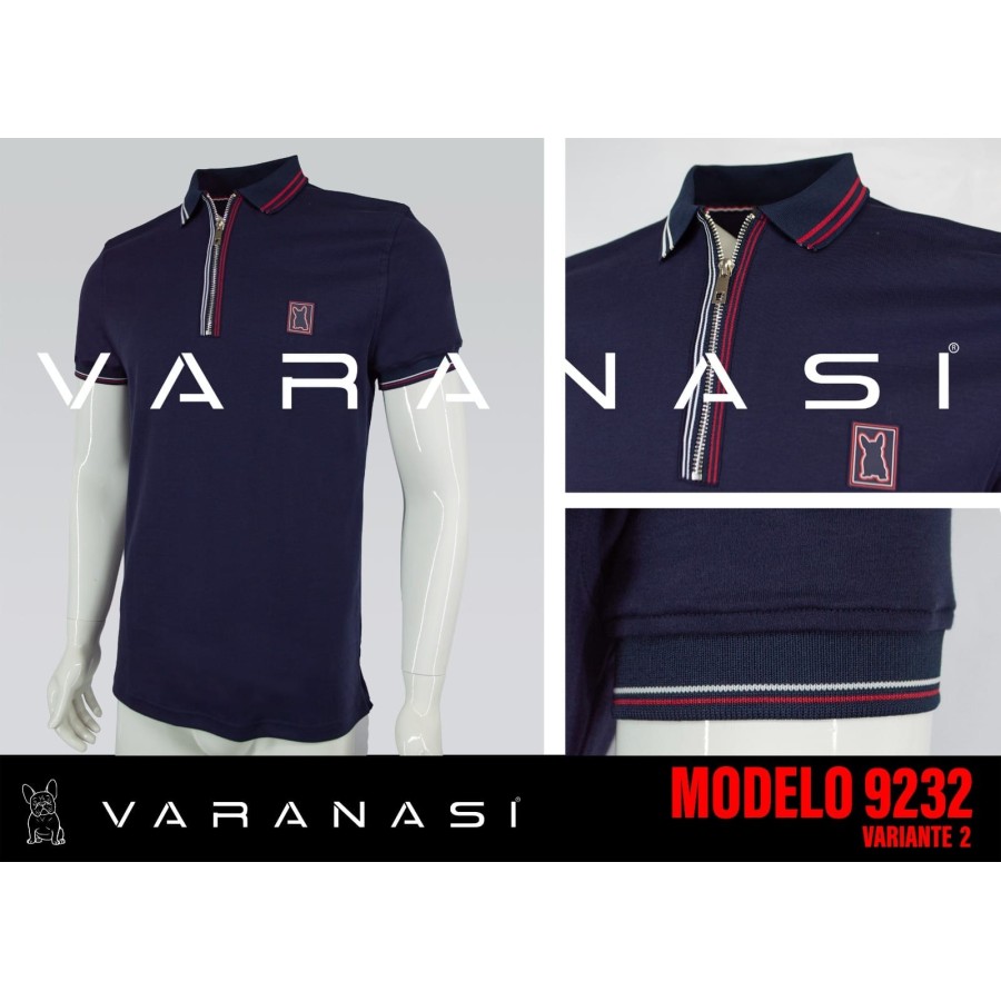 PLAYERA TIPO POLO CABALLERO VARANASI