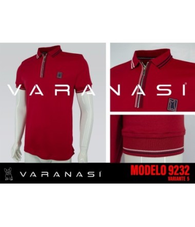 PLAYERA TIPO POLO CABALLERO VARANASI