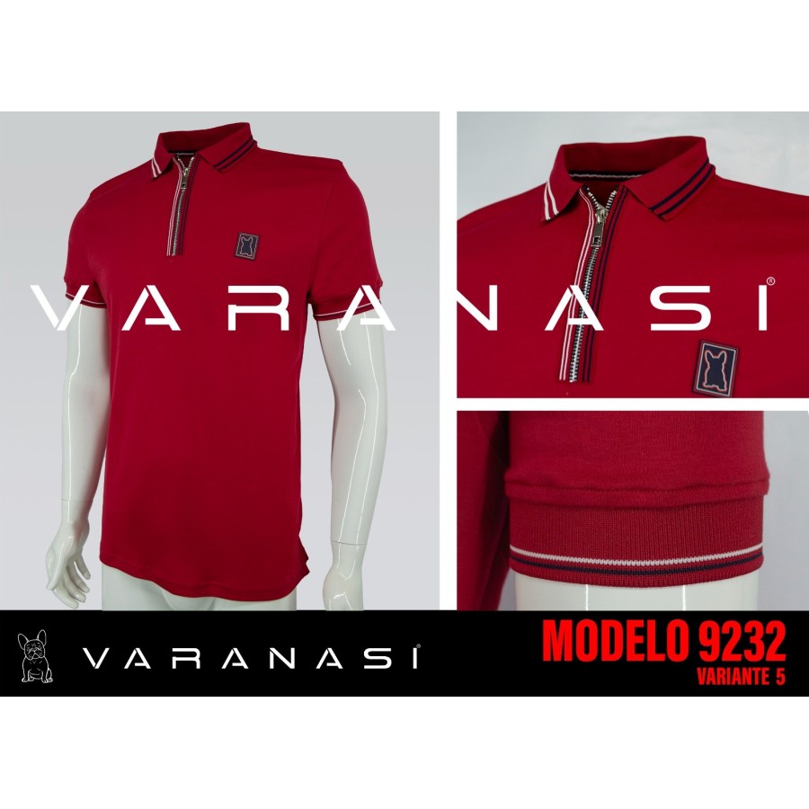 PLAYERA TIPO POLO CABALLERO VARANASI