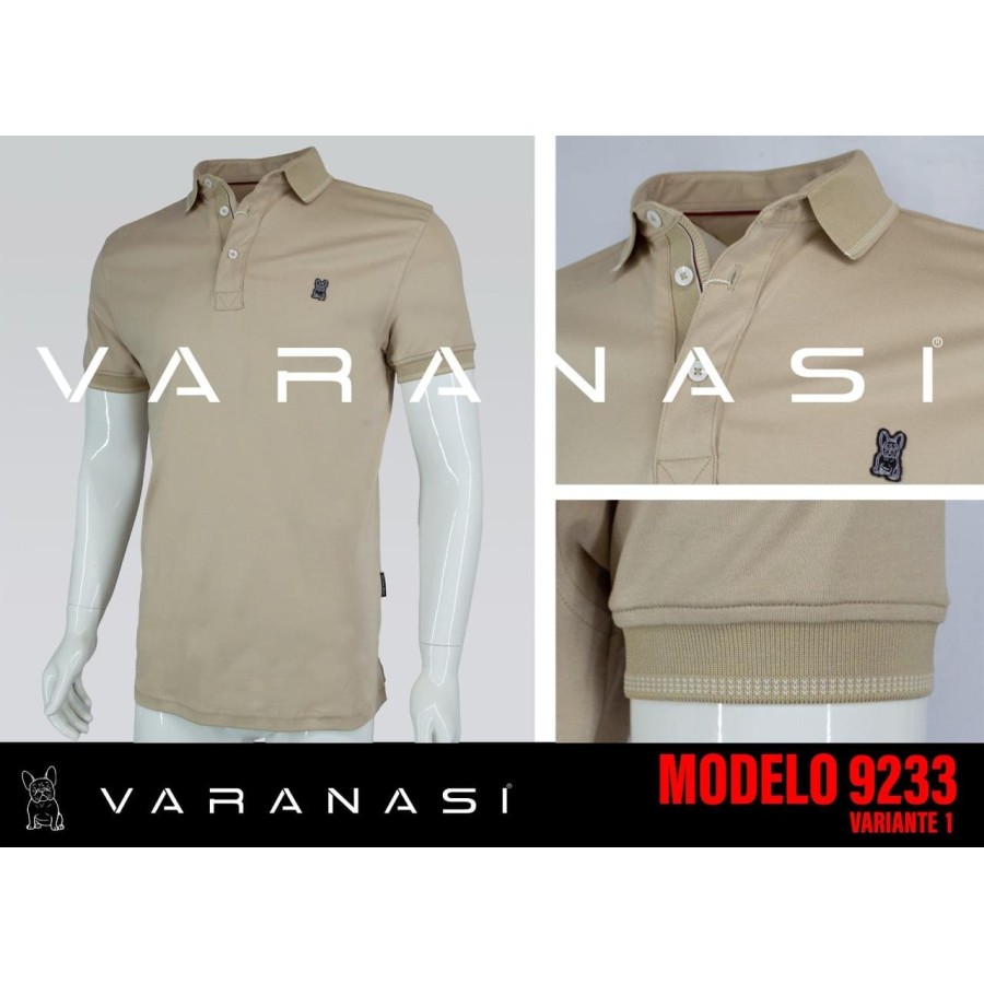 PLAYERA TIPO POLO CABALLERO VARANASI