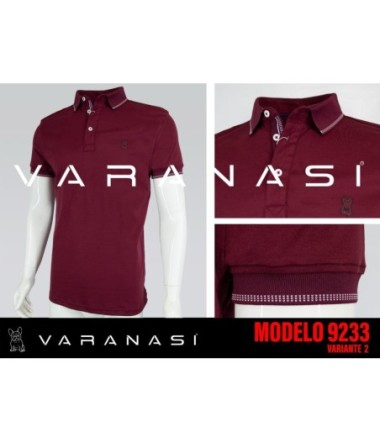 PLAYERA TIPO POLO CABALLERO VARANASI