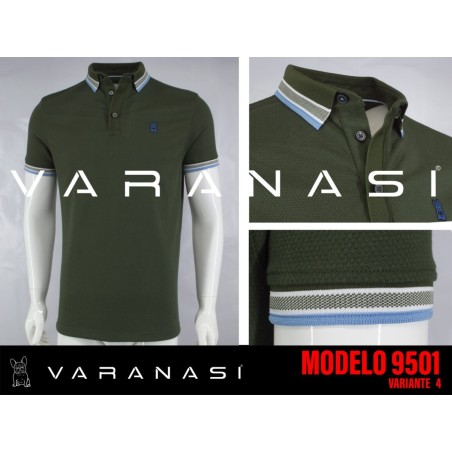 PLAYERA TIPO POLO CABALLERO VARANASI