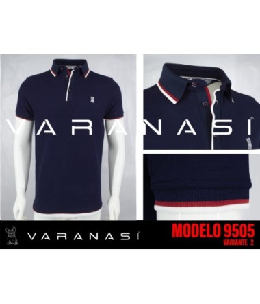 PLAYERA TIPO POLO CABALLERO VARANASI