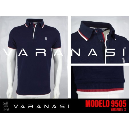 PLAYERA TIPO POLO CABALLERO VARANASI