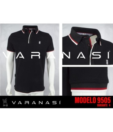 PLAYERA TIPO POLO CABALLERO VARANASI