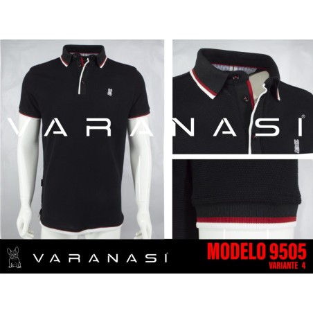 PLAYERA TIPO POLO CABALLERO VARANASI