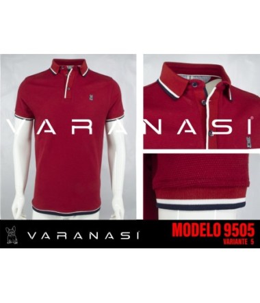 PLAYERA TIPO POLO CABALLERO VARANASI
