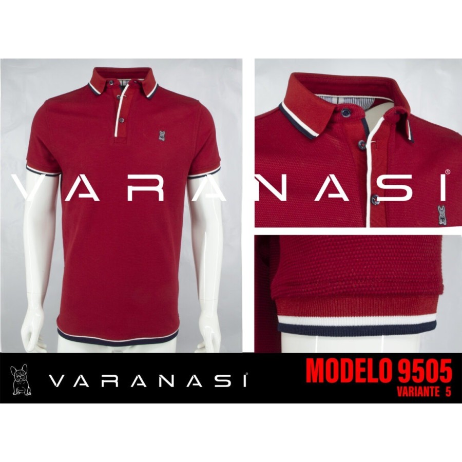 PLAYERA TIPO POLO CABALLERO VARANASI