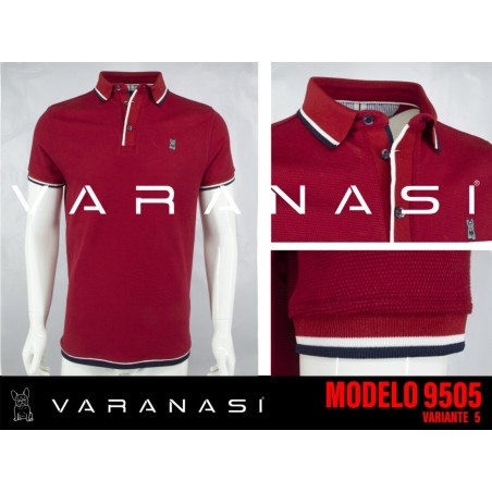 PLAYERA TIPO POLO CABALLERO VARANASI