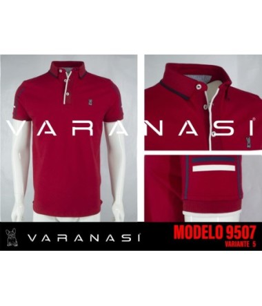 PLAYERA TIPO POLO CABALLERO VARANASI