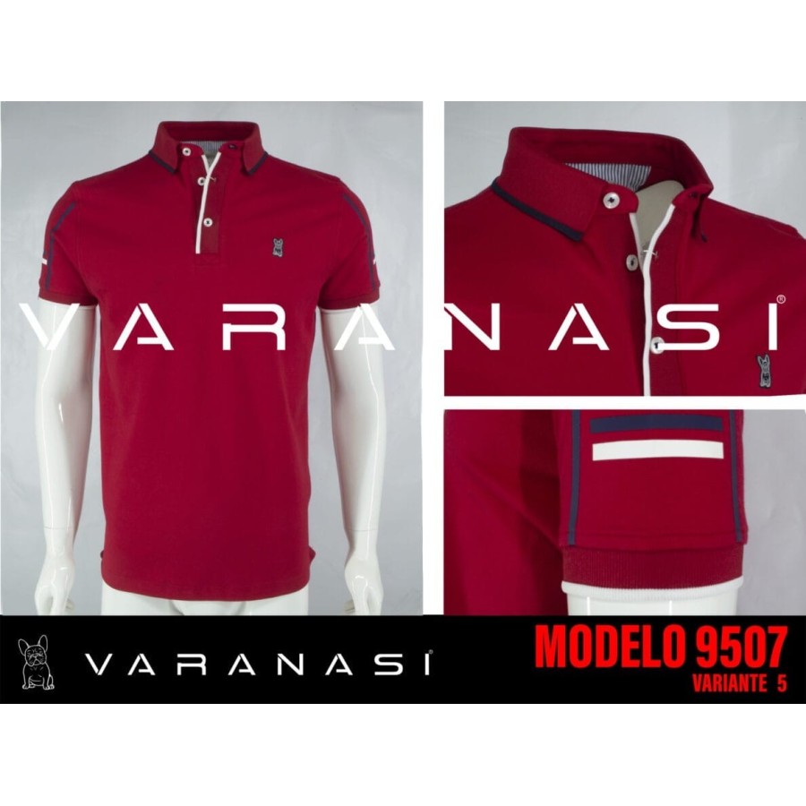 PLAYERA TIPO POLO CABALLERO VARANASI