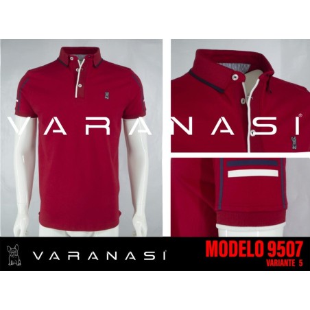 PLAYERA TIPO POLO CABALLERO VARANASI