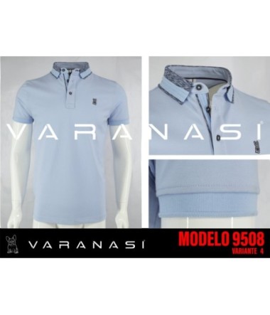 PLAYERA TIPO POLO CABALLERO VARANASI