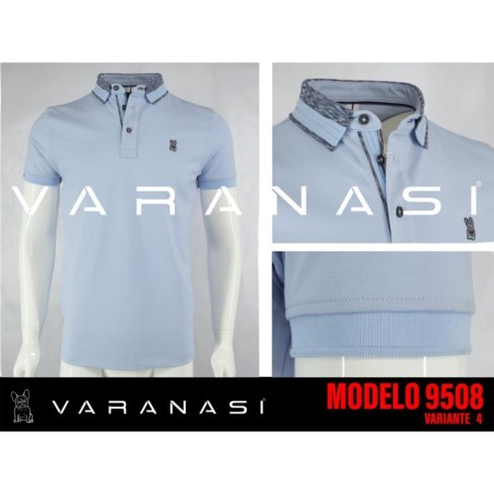 PLAYERA TIPO POLO CABALLERO VARANASI
