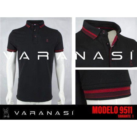 PLAYERA TIPO POLO CABALLERO VARANASI