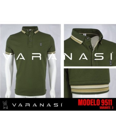 PLAYERA TIPO POLO CABALLERO VARANASI