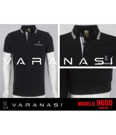 PLAYERA TIPO POLO CABALLERO VARANASI