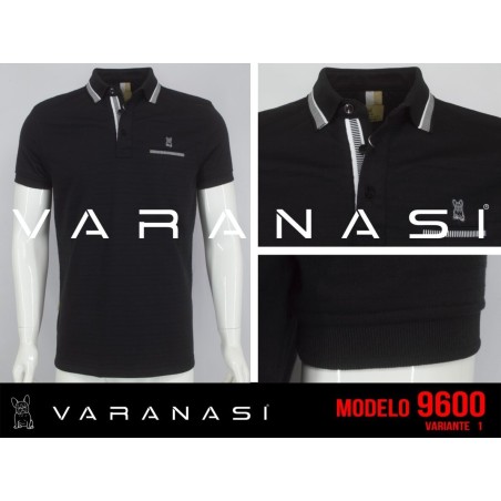 PLAYERA TIPO POLO CABALLERO VARANASI