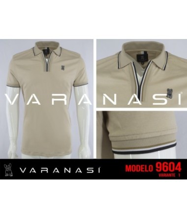PLAYERA TIPO POLO CABALLERO VARANASI