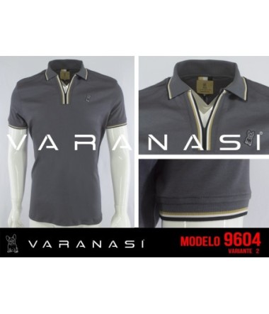 PLAYERA TIPO POLO CABALLERO VARANASI