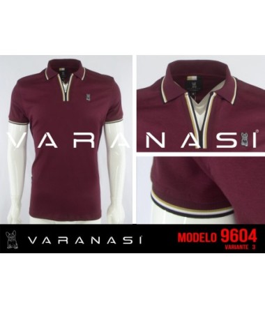 PLAYERA TIPO POLO CABALLERO VARANASI