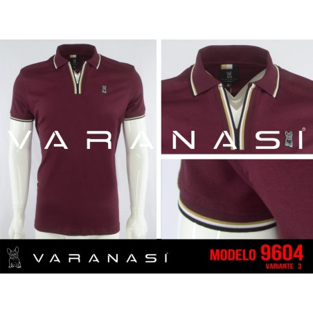 PLAYERA TIPO POLO CABALLERO VARANASI