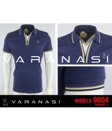 PLAYERA TIPO POLO CABALLERO VARANASI