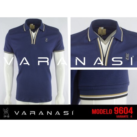 PLAYERA TIPO POLO CABALLERO VARANASI