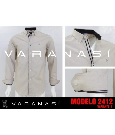 CAMISA CABALLERO MANGA LARGA VARANASI