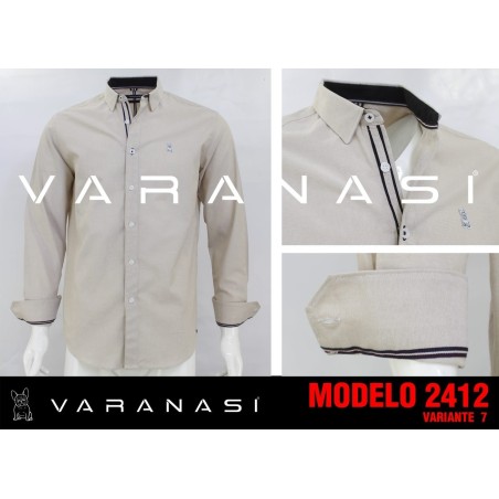 CAMISA CABALLERO MANGA LARGA VARANASI