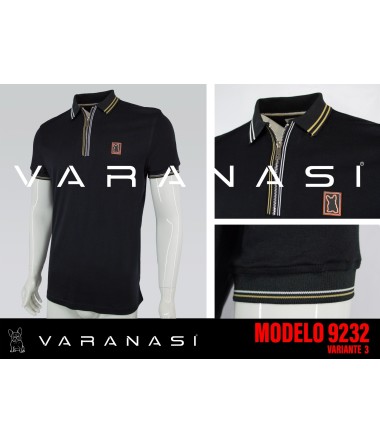 PLAYERA TIPO POLO CABALLERO VARANASI