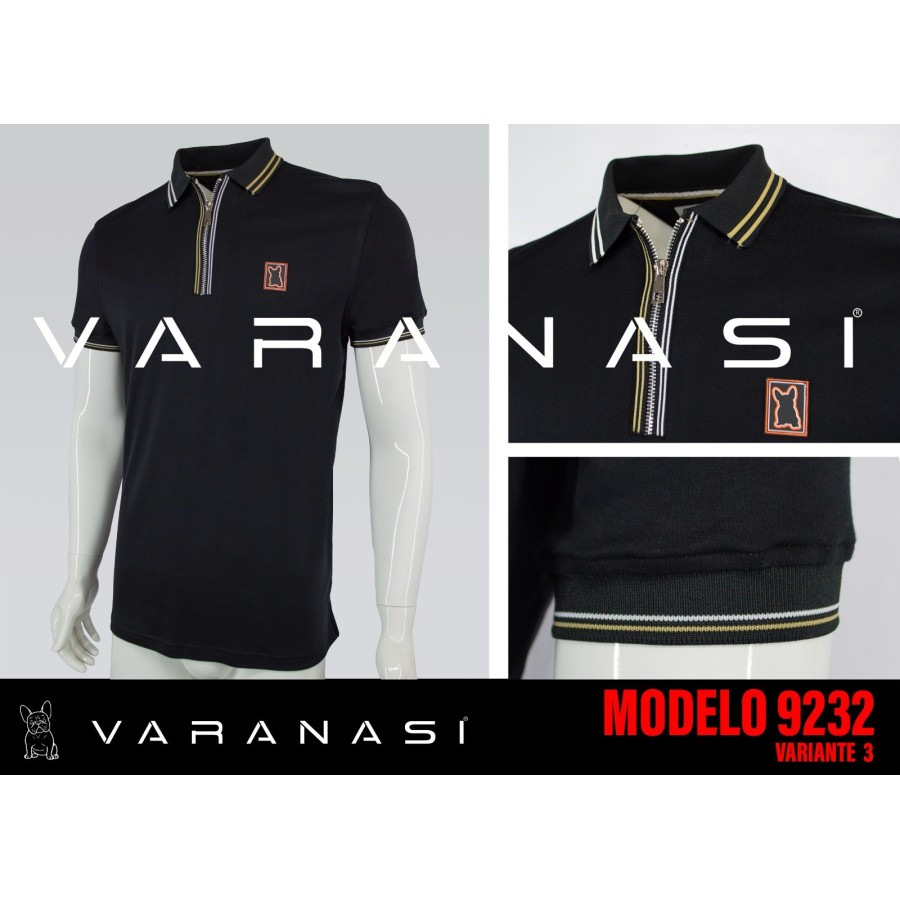 PLAYERA TIPO POLO CABALLERO VARANASI