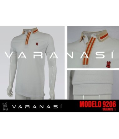 PLAYERA TIPO POLO CABALLERO VARANASI