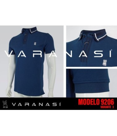PLAYERA TIPO POLO CABALLERO VARANASI