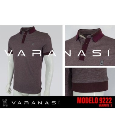 PLAYERA TIPO POLO CABALLERO VARANASI