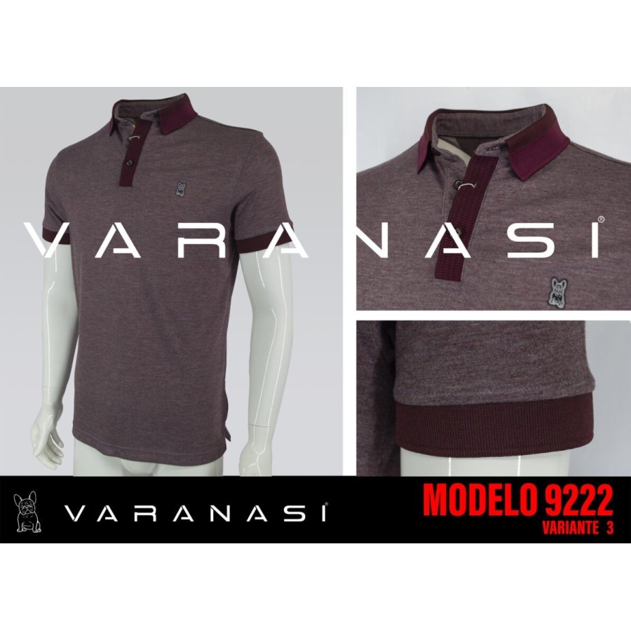 PLAYERA TIPO POLO CABALLERO VARANASI