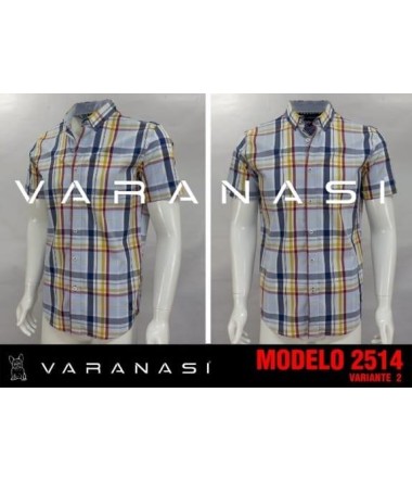 CAMISA CABALLERO MANGA CORTA VARANASI